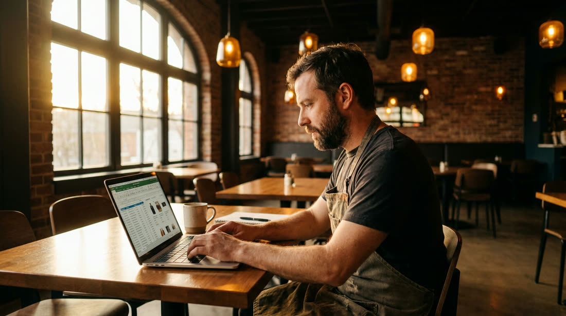 Restaurant owner finding equipment suppliers